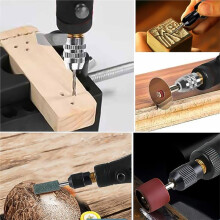 USB Cordless Electric Drill & Engraving Pen -S Rotary Tool Set - Rechargeable Hand Drill Polisher for DIY, Grind