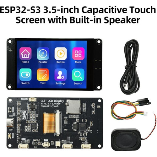 ESP32-S3 3.5-Inch WiFi  Development Board IPS 320x480 LED Display Module Touch Screen Support for Xiaozhi AI 1