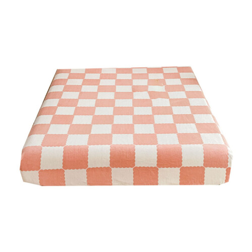 Vlekbestendige lakenset, tweepersoons, roze, polyester percale 1