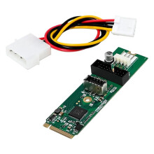 M.2 M to VL805 Type-E & 19Pin Front USB3.0 Port Expansion Card,for Printers, Scanners, Hubs, and Any Other USB Device