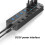 Concentrador USB con opciones de 7 y 4 puertos, conmutable, datos 5