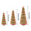 Árvore de Natal de escova de garrafa de fio boêmio com cilindro 3