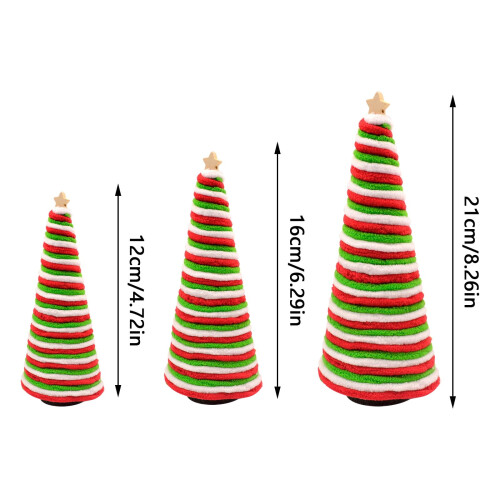 Árvore de Natal de escova de garrafa de fio boêmio com cilindro 2