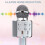 Bluetooth-Karaoke-Mikrofon für Kinder, Silber 6