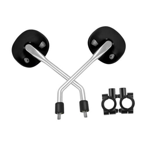 Mountain Bike Side Mirror Set Black Waterproof Drop 2