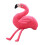 Flamingo pluche knuffelkussen, wasbaar, klein 2