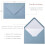 A7 Envelopes Matte Dusty Blue with Pearl White Liner 50 pcs 2