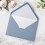 A7 Envelopes Matte Dusty Blue with Pearl White Liner 50 pcs 5