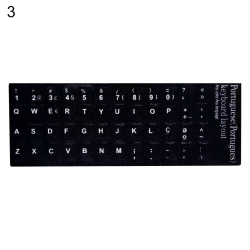 Autocollant clavier givré non marquant universel (1 pièce) 1