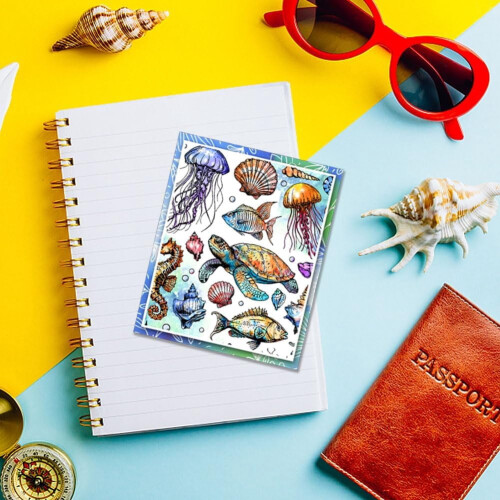 Διαφανείς σφραγίδες θαλάσσιας ζωής για scrapbooking 6,3x4,33 ίντσες 2