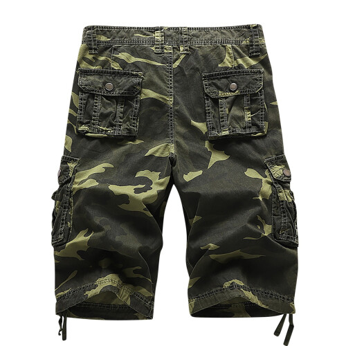 Bermuda Cargo Masculina de Algodão com Corte Relaxado e Estampa Camuflada (1 Par) 2