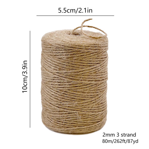 Frânghie de cânepă pentru meșteșuguri2mm3-fire80m 2