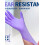 Gants jetables en nitrile violet, imperméables, 4 mil 2