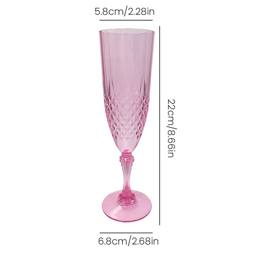 Verres à vin en plastique réutilisables (lot de 6) 1