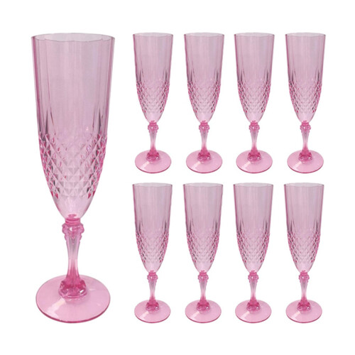Verres à vin en plastique réutilisables (lot de 6) 2