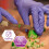Gants jetables en nitrile violet, imperméables, 4 mil 8