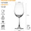 Bicchieri da vino in cristallo con stelo, 355 ml (12 pezzi) 2