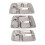 Stainless Steel Kids Snack Tray 4 Grid 5