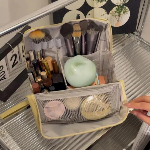 Doresty Standing Makeup Bag Portable Large Capacity 2