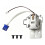 Heating Assembly+2pcs Nozzle 0.4mm for  Kobra S1 Max Ceramic Zirconia Heat Insulation Block Heating Component 2