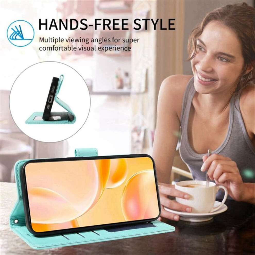 Leather Flip Case For Samsung Galaxy A34 5G Green 9107258657077
