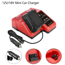 2X Battery Charger for 12V 14V 18V M18 M12 Battery Plug with LED Indicator Light Car Charger