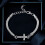 Bracciale Yuehao Planet da donna in argento con cristalli, regolabile 2