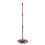 TRIEIY mop handle replacement 360 spin pole red black 2