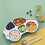 Stainless Steel Car-Shaped Kids Dinner Plate 5-Compartment 6