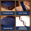 Caderno pautado masculino, capa mole, azul, 14,5 x 21 cm (5,7 x 8,3 polegadas), 180 páginas. 4