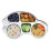 Stainless Steel Car-Shaped Kids Dinner Plate 5-Compartment 7