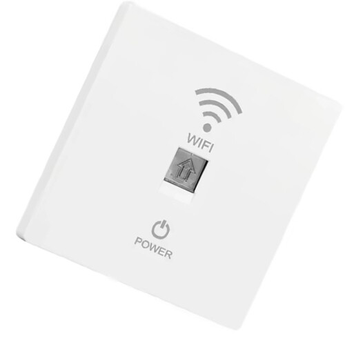 In-Wall WiFi 6 Router Panel 1000Mbps - 86-Type AP with 110V-220V for Whole Home Mesh Network Coverage