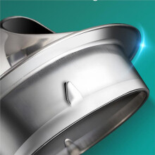 Conduit D'Extraction D'Air Mural en Acier Inoxydable 150 mm - Vis de Fixation Incluses