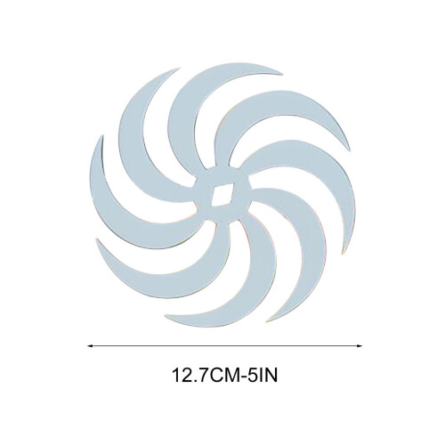Acrylic Table Mat Ruler Template 15 Inch Multicolor 1
