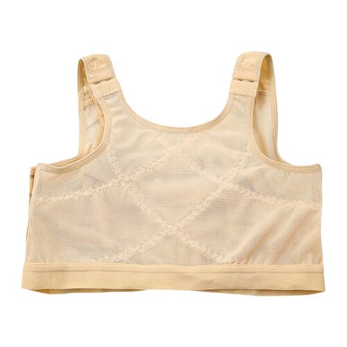 Women's Front-Closure Compression Bra Beige 2