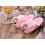 Flamingo-Plüschpantoffeln, rosa, Größe 3 4
