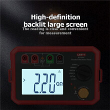 -T Tester Oporności Izolacji UT502C UT502C Cyfrowy Megomierz 20GΩ 250V 500V 1000V 2500V dla Elektryków