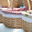 Cesta de picnic ovalada tejida de mimbre con asa1 3
