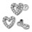 Titanium Dermal Anchor Surface Piercing16G Hart2 stuks 6