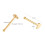 Heart Nose Studs 304 Stainless Steel 4 pcs 8.5mm 2
