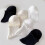 Damen-Rüschensocken, schwarz-weiß, 3er-Set 4