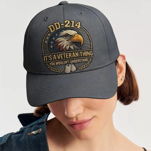 Cappellino da baseball Veterans Pride grigio scuro regolabile 1