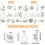 Kattberlocker i bulk, tibetansk legering, 72 st 2