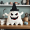 Halloween plush ghost pillow 4 inch ultra-soft 2