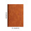 Caderno com capa de couro sintético macio 8,2 x 5,7 polegadas 3