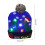 LED julehue med lysende dinosaurstrikket unisex hue 8