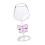 Vinglas i klart glas med rosettdesign 2