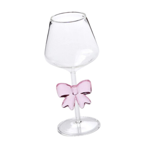 Vinglas i klart glas med rosettdesign 1