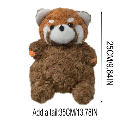 Brauner Waschbär-Plüschtier, 1 Stück 2