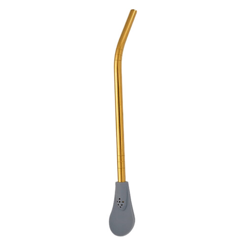 Stainless Steel Straw Spoon with Silicone Filter Head 1 Pack 2
